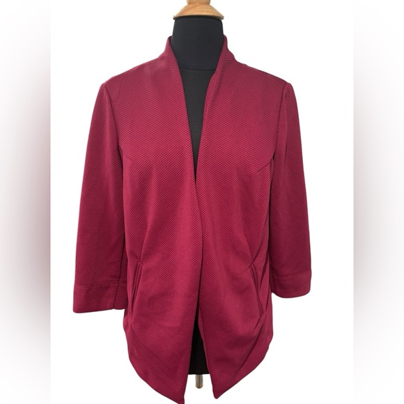 Cato Jackets & Blazers - CATO Women’s Lt Burgundy Open Front Plus Size Blazer-size 16W